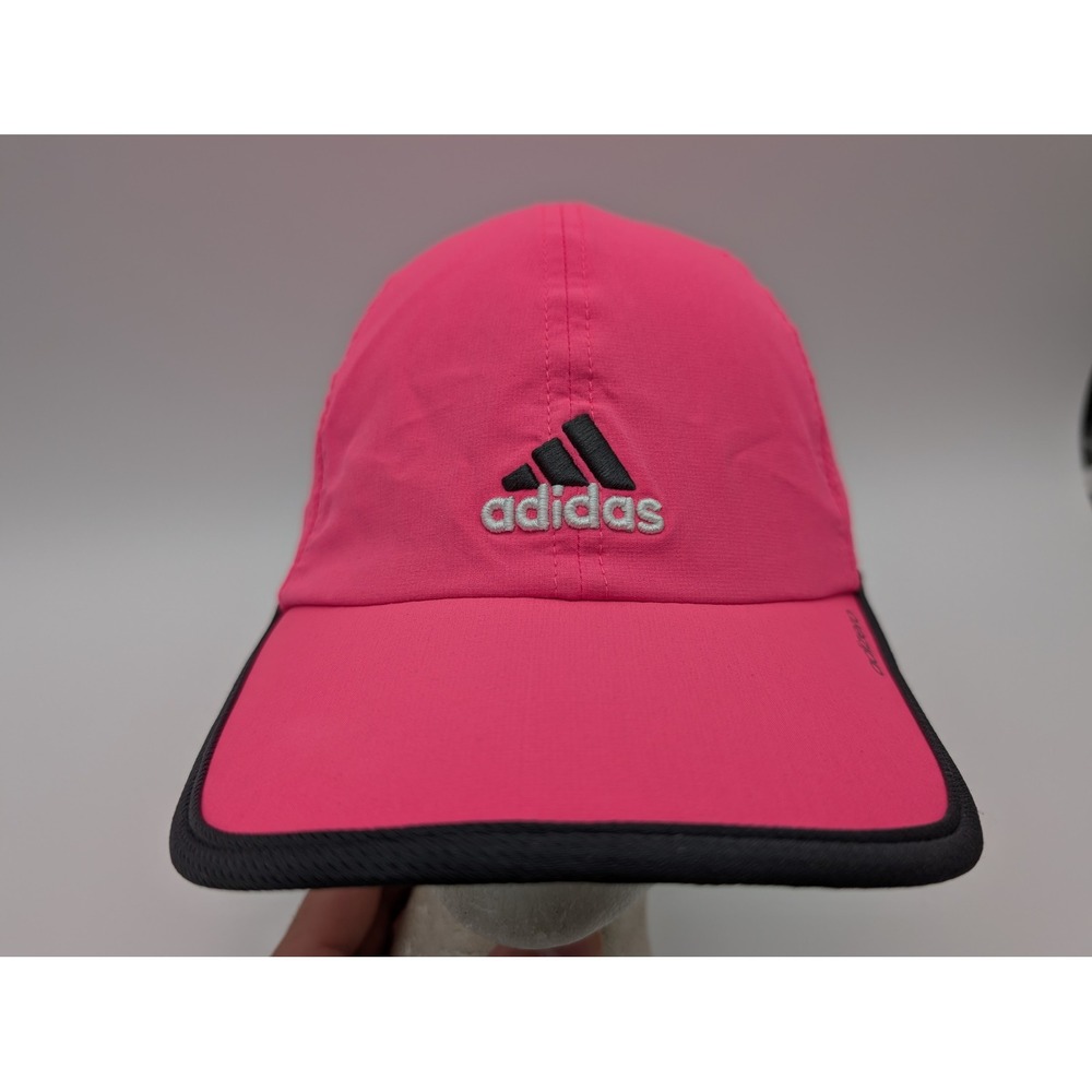 Adidas Adizero Pink Running Hat Adjustable Performance Cap OSFA